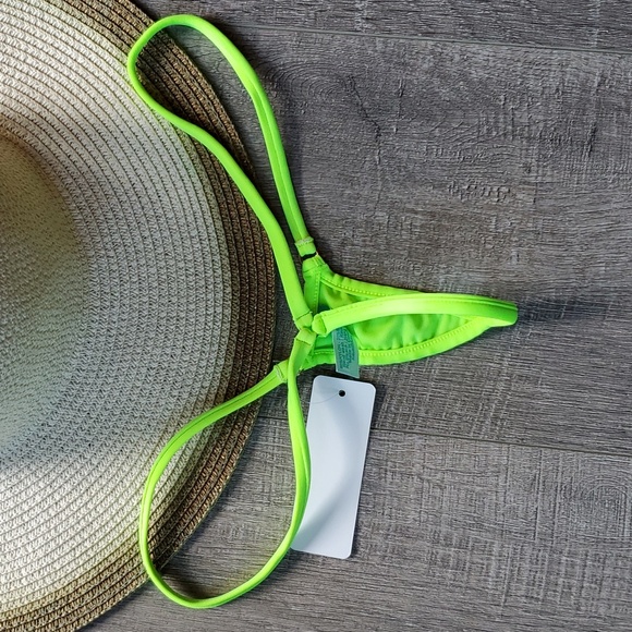 NWT Kauai fluorescent thong bikini. Size Medium - Picture 6 of 6